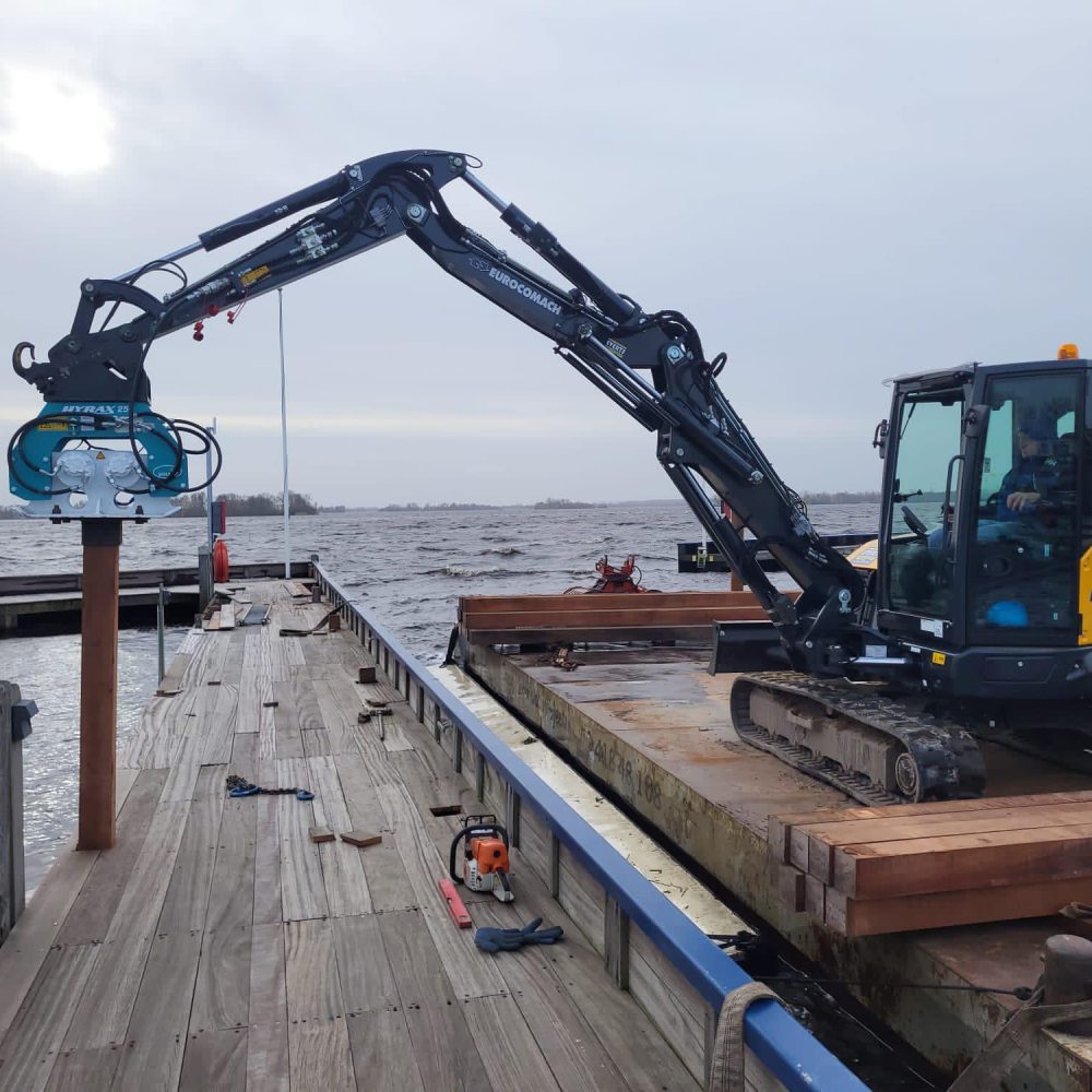 Eurocomach 70 project damwand vlot